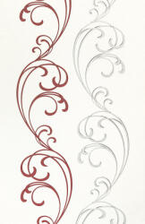 Rasch Bordó-ezüst szürke nagy inda mintás tapéta (731033) (731033)