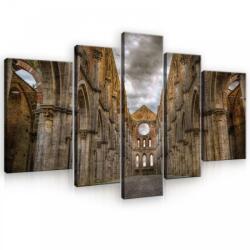 Consalnet Vászonkép, 5 darabos, Épület romok 170x100 cm méretben (C5-10516S4A)