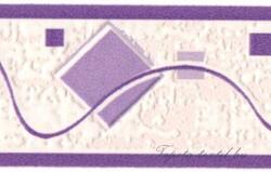 Jász-Iron Lila hullám -négyzet mintás bordűr (227-068)