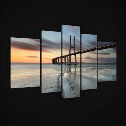 Consalnet Vászonkép, 5 darabos, Híd 170x100 cm méretben (C5-2311S4A)