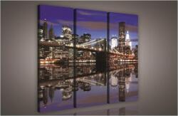Consalnet Brooklyn Bridge, 3 darabos vászonkép, 90x80 cm méretben (C5-996S6)