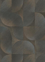 Erismann Barna-szürke kerekített geometriai mintás tapéta (Martinique 10392-15) (10392-15)