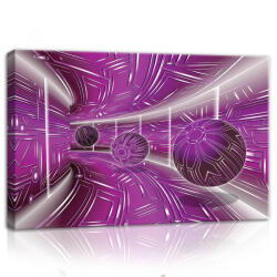 Consalnet Lila alagút golyókkal, vászonkép, 60x40 cm méretben (C5-10078O4)