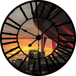 Consalnet Naplemente és stadion az óra mögött vlies poszter, fotótapéta 10618VEZ1 /208x208 cm/ (10618-VEZ1)