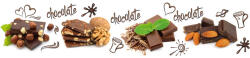 Dimex CHOCOLATE öntapadós konyhai poszter, 260x60 cm (KI-260-021)