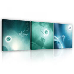 Consalnet Vászonkép 3 darabos, Űrhajós, 3 db 25x25 cm méret (C5-13234S13)