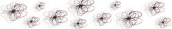 Dimex RED-BLACK FLOWERS öntapadós konyhai poszter, 350x60 cm (KI-350-098)
