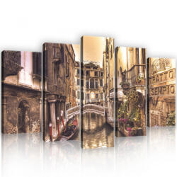 Consalnet Vászonkép 5 darabos, Velence 100x60 cm méretben (C5-20975S17)