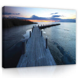 Consalnet Vászonkép, Móló a tavon, 60x40 cm méretben (C5-12617O4)