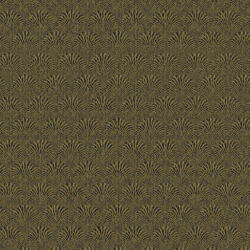 Galerie Fekete alapon arany-ezüst legyező mintás tapéta (Boutique F-AF7004) (F-AF7004)