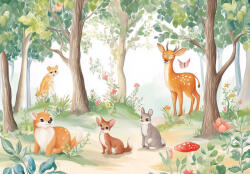 Consalnet Barátságos mesebeli állatok poszter, fotótapéta, Vlies (400 x 280 cm) (C1-15578VX8)