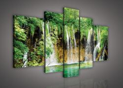 Consalnet Vászonkép, 5 darabos, Vízesések 170x100 cm méretben (C5-1518S4A)