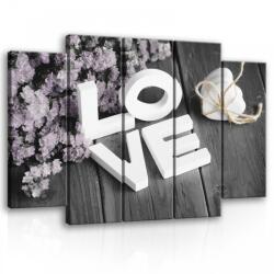 Consalnet Vászonkép, 5 darabos LOVE 150x100 cm méretben (C5-11722S12)