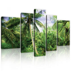 Consalnet Vászonkép, 5 darabos, Pálmafák 170x100 cm méretben (C5-11349S4A)