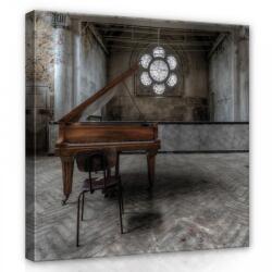 Consalnet Zongora a romos templomba, vászonkép 80x80 cm méretben (C5-12658O2)