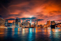 Dimex Vlies Fotótapéta - New York City as Sunset - 375x250 cm (MS-5-3010)