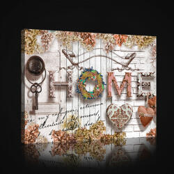 Consalnet Vászonkép, Home, 60x40 cm méretben (C5-2618O4)