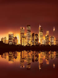 Consalnet Night City Light poszter, fotótapéta, Vlies (206x275 cm, álló) (C1-219VEA)