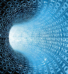 Dimex BINARY STREAM fotótapéta, poszter, vlies alapanyag, 225x250 cm (MS-3-0283)