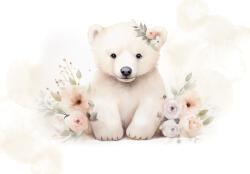 Consalnet Jegesmaci virágokkal poszter, fotótapéta, Vlies (100 x 75 cm) (C1-15218VX2)