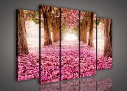 Consalnet Vászonkép, 5 darabos Cseresznyefák 150x100 cm méretben (C5-428S12)
