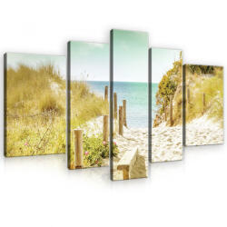 Consalnet Vászonkép, 5 darabos, Út a tengerhez 170x100 cm méretben (C5-11594S4A)