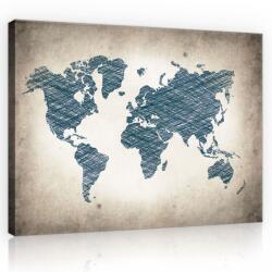 Consalnet Térkép, vászonkép, 70x50 cm méretben (C5-10010O7)