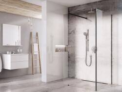 RAVAK Corner 120x80 cm Walk-In zuhanykabin Transparent üveggel, fekete GW1CG430SZ1 (GW1CG430SZ1)