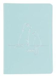 TopTimer Naptár, tervező, A5, heti, TOPTIMER "Pastel", kék (NKP015KU) - jatekotthon