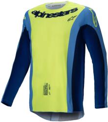 Alpinestars Tricou motocross Alpinestars Techstar Melt galben-albastru fluo (AIM170-0257)
