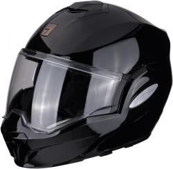 Scorpion Cască modulară Scorpion EXO-TECH EVO neagră lucioasă (SCRP118-100-03)