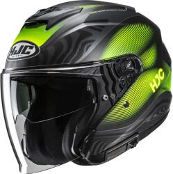 HJC Cască de motocicletă deschisă HJC i31 Depe MC3HSF negru-galben fluo (HJC193173)