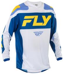 FLY Racing Tricou motocross FLY Racing F-16 alb-albastru-galben (AIM170-0301)