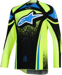 Alpinestars Tricou motocross Alpinestars Techstar Nomur albastru închis-galben fluo-albastru (AIM170-0336)