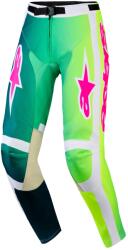 Alpinestars Pantaloni motocross Alpinestars Racer Portl verde-alb-negru (AIM171-0285)