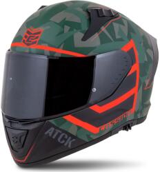 Cassida Casca moto integrala Cassida Aero ATCK camo verde-negru-gri-portocaliu (AIM140-2005)