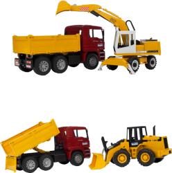 BRUDER MAN TGA tréleres teherautó CAT mini kotrógéppel (többféle)