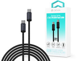 DEVIA Gracious Series 60W PD Type-C/Type-C adat- és töltőkábel 2m - fekete - nextelshop