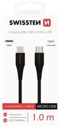 SWISSTEN Adatkábel Swissten Usb-c / Micro Usb 1.0 M Fekete (71506511)
