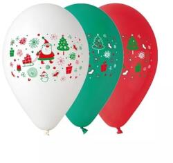 Gemar Mikulás mintás ünnepi lufi - 5 db-os (GB/PG24) - jateknet