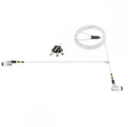 MOBILIS Security cable with double key lock slim pivoting heads Master Key compatible in steel T Lock slot (001327)