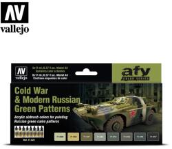 Vallejo AFV Color Cold War & Modern Russian Green Patterns akrilfesték készlet 8x 17ml (VAL71621)