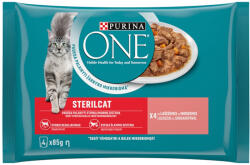 Purina One nedves macskaeledel 4x85g Lazaccal és Sárgarépával
