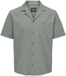 ONLY Sons férfi ing, 22030342, pamut/újrahasznosított pamut, XL INTL, zöld (0000304953316_XL)
