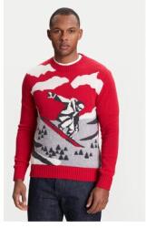 Benetton férfi pulóver, 1244K108R, Gyapjú/Nejlon, M INTL, Piros (0000304520662_M)