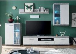 Gerbor CATLIN szekrénysor beton/fehér - mindigbutor