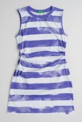 United Colors of Benetton United Colors of Benetton, Pamutruha oldalsó kivágásokkal, Fehér, Ametisztlila, 140 CM (3SL3CV013-74R-L)