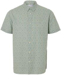 SELECTED férfi ing, 16079053, pamut/lenvászon, L INTL, zöld (0000304809927_L)