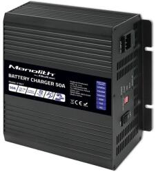 Qoltec LiFePO4 akkutöltő, Qoltec, 50A, 12V, alumínium, LED, védelemmel, fekete (51957)