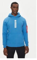 Alpha Industries férfi kapucnis pulóver, 146338, pamut/poliészter, M INTL, kék (0000305301161_M)